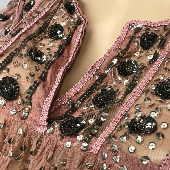 SOLD - Rare Pink Antik Batik Embroidered Dress - Picture 2 of 8